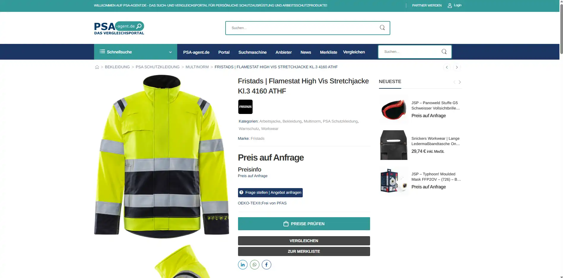 PSA-Agent.de Produktdetail